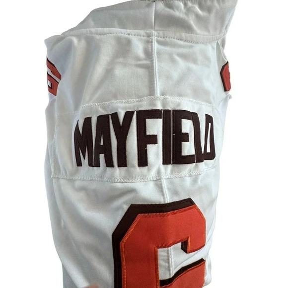NWT Dawg Pound NFL Cleveland White Baker Mayfield Jersey Size 3XL - Picture 8 of 10